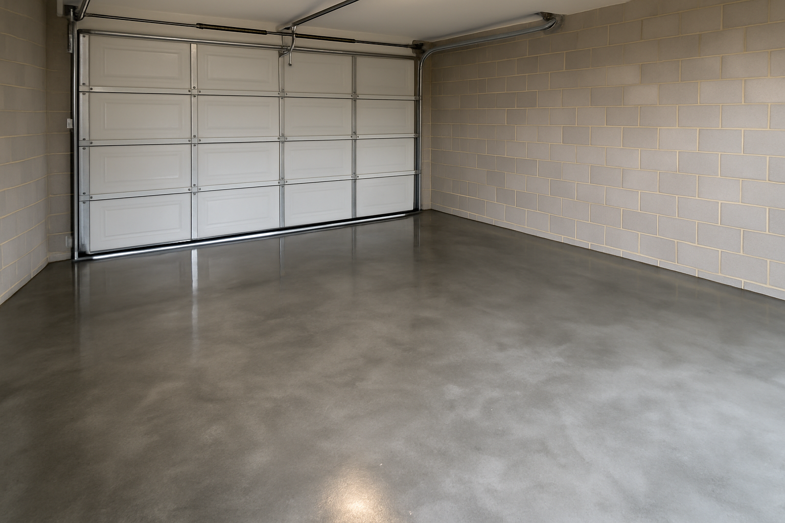 Easy to maintain polished concrete floor
